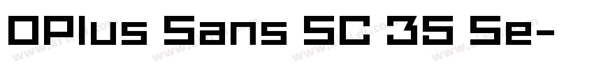 OPlus Sans SC 35 Se字体转换